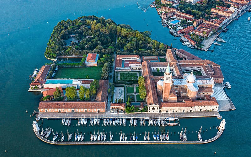 Island of San Giorgio Maggiore Venice Italy Bing, HD wallpaper