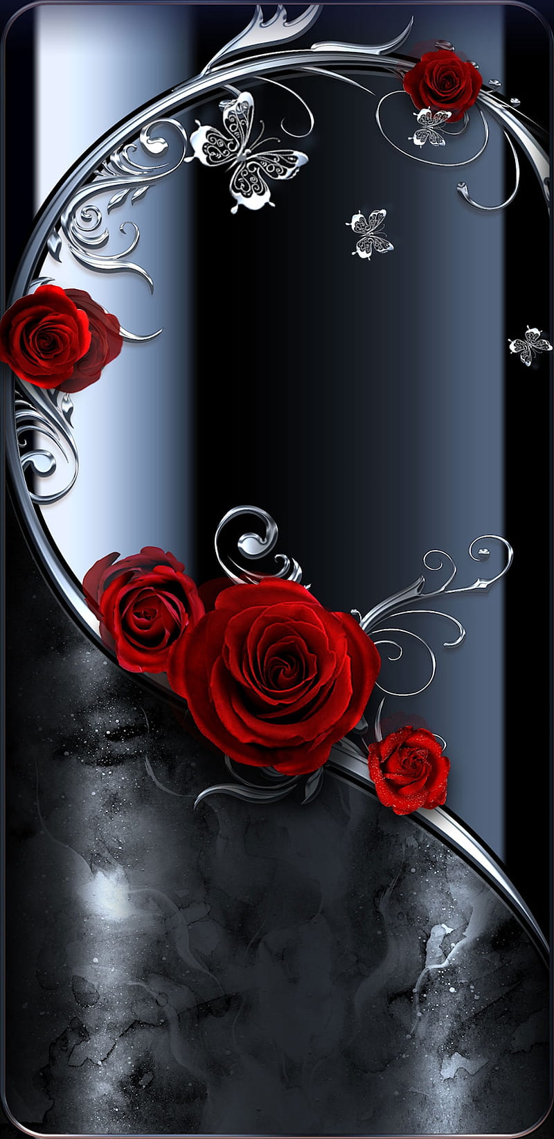 Beautiful Roses, black, marble, pretty, red, rose, HD phone wallpaper |  Peakpx