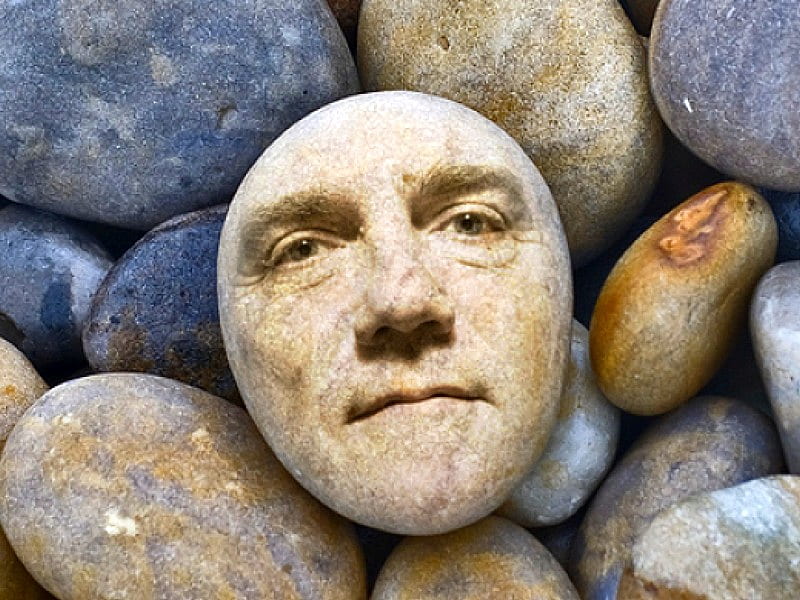 Stone Face, cool, HD wallpaper