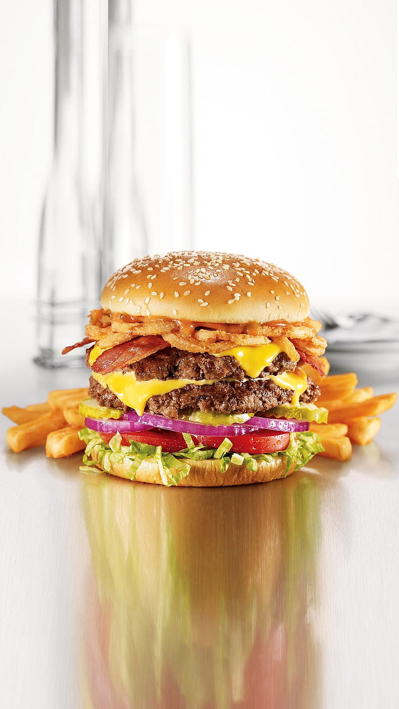 Perfect Burger, bacon, cheeseburger, HD phone wallpaper