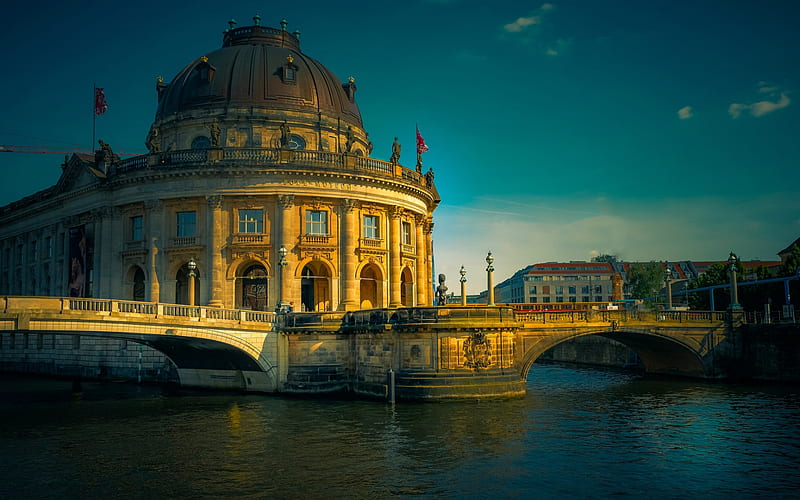 Bode Museum, cityscapes, german landmarks, Berlin, Europe, german cities, HD wallpaper
