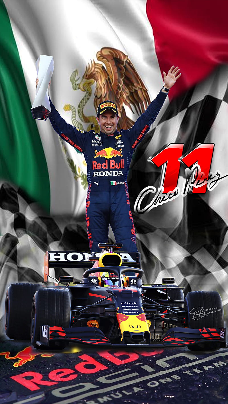 Checo Perez, red bull, red bull racing, formula 1, sergio perez, HD phone wallpaper