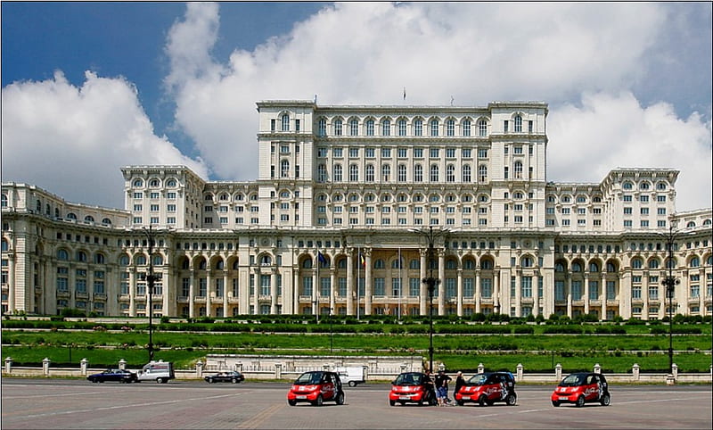 Palace of Parliament -Romania, imposeing, arhitecture, romania, palace pf parliament, great, bucharest, HD wallpaper
