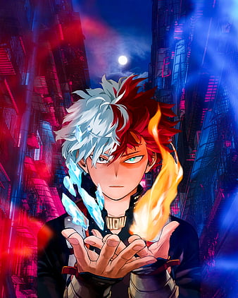 Wallpaper fire, hero, guy, arena, Boku No Hero Academy, Todoroki Shoto, My  Hero Academy for mobile and desktop, section сёнэн, resolution 1920x1080 -  download