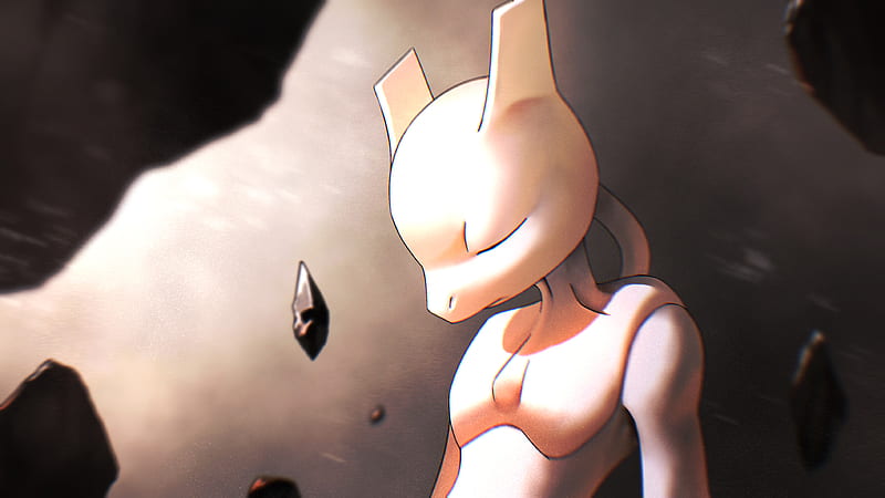 mewtwo, pokemon, closed eyes, character, Anime, HD wallpaper