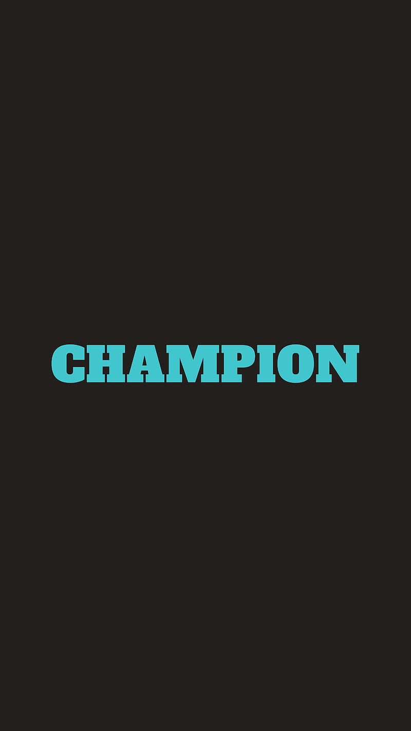 champion, word, inscription, text, HD phone wallpaper