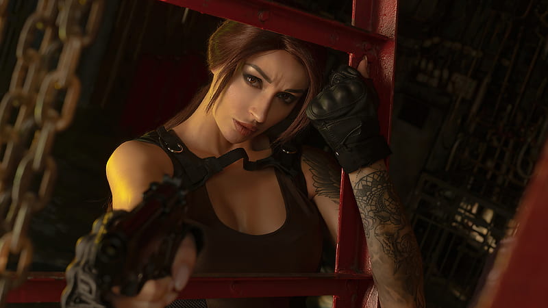 Tomb Raider Cosplay Of Lara Croft , lara-croft, tomb-raider, games, cosplay, HD wallpaper
