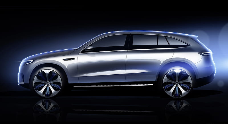 2020 Mercedes-Benz EQC 400 4MATIC Electric SUV - Design Sketch , car, HD wallpaper