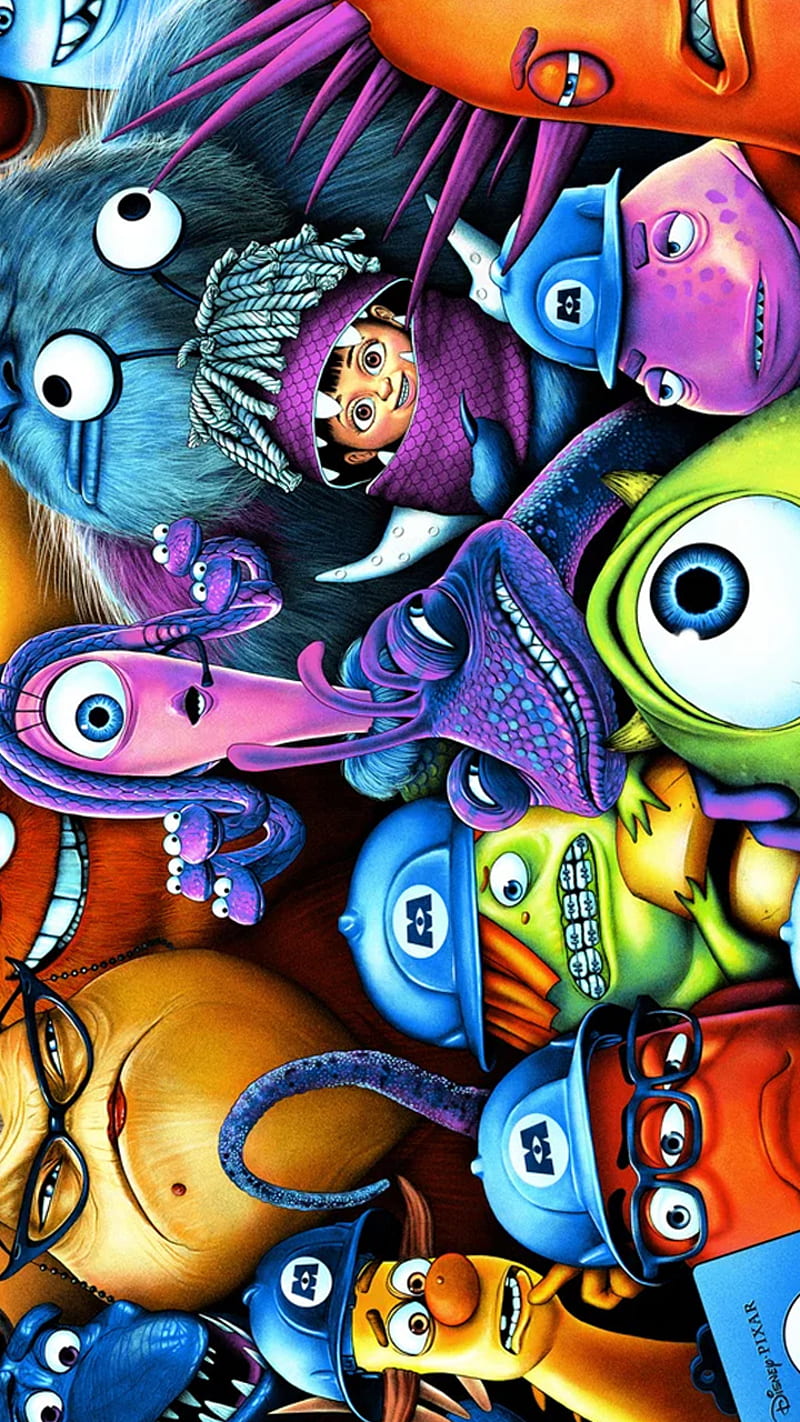 Monsters Inc, drawing, mike, monster, sully, together, tumblr, HD phone wallpaper