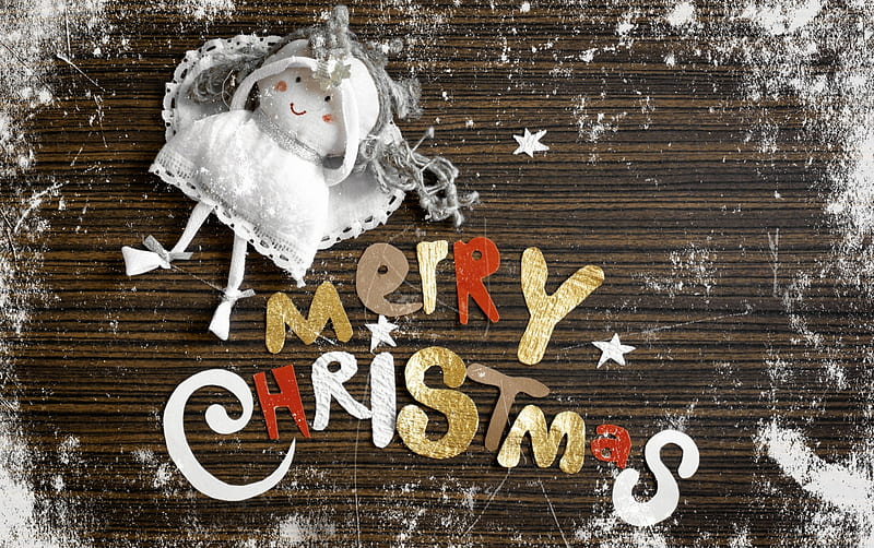 Merry Christmas, pretty, holidays, lovely, christmas, holiday, bonito, magic, doll, xmas, sweet, magic christmas, beauty, happy holidays, wooden, wood, HD wallpaper