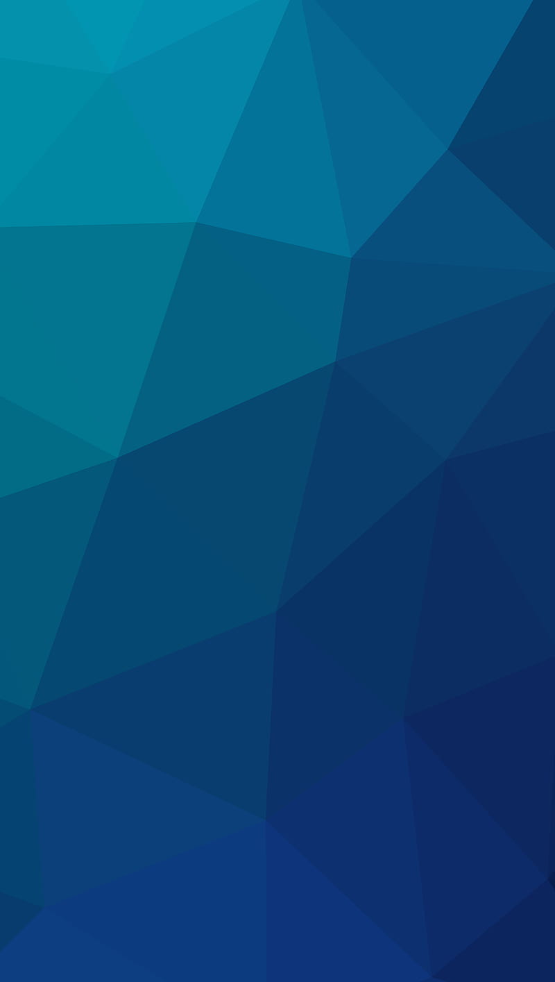 blue, abstract, color, geometric, origami, random, triangles, HD phone wallpaper