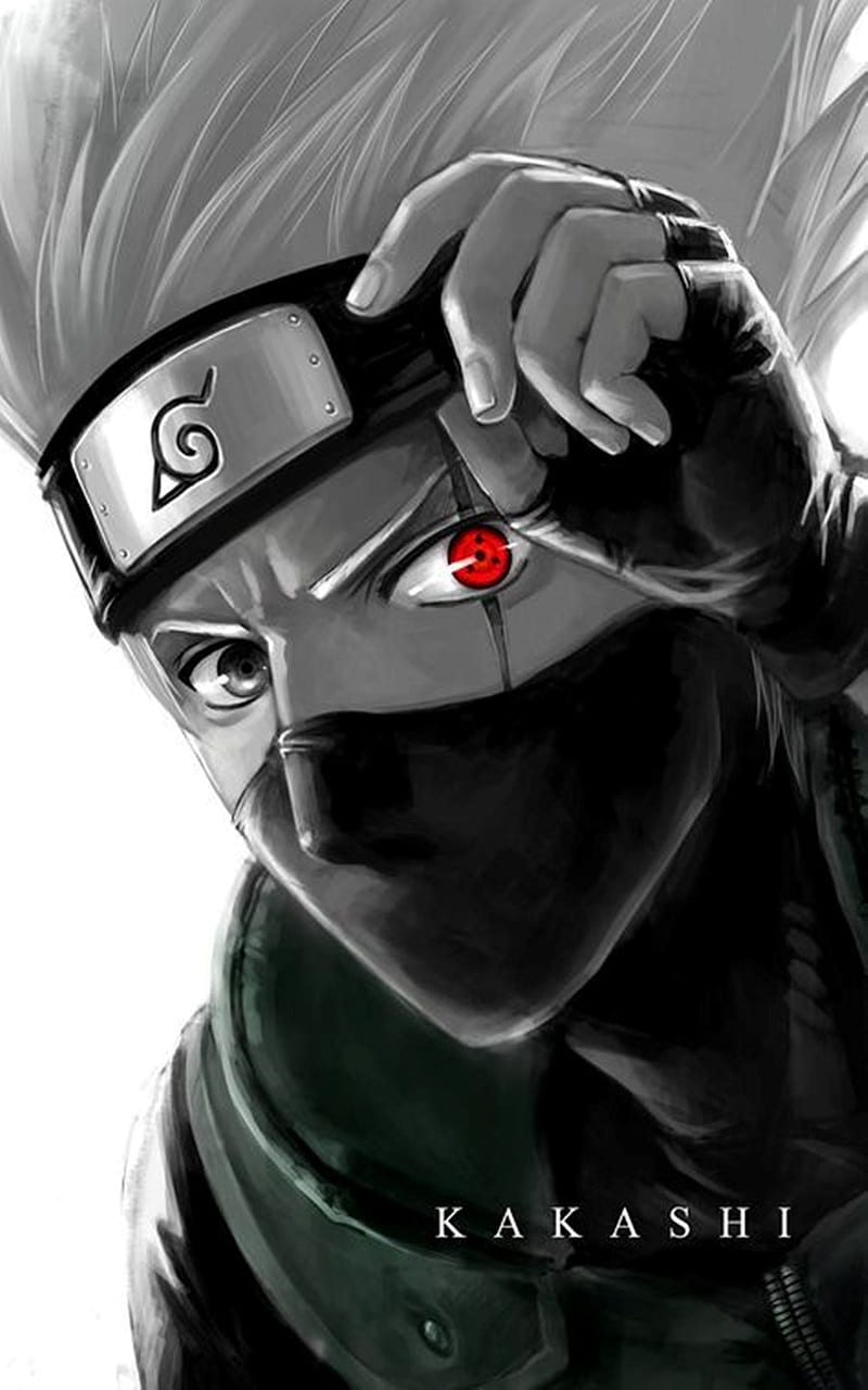 Kakashi, naruto, icon, art, dp, HD phone wallpaper