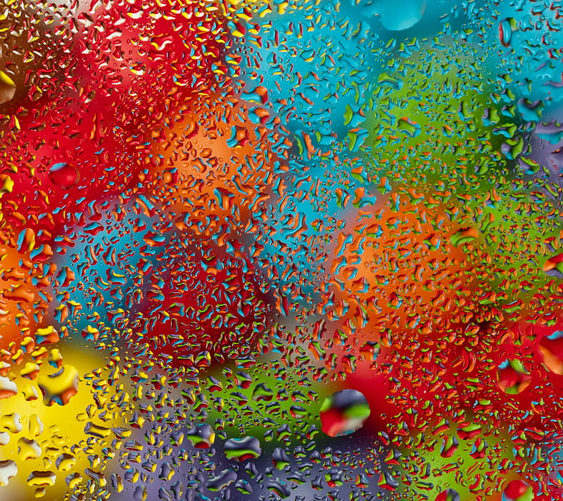 Water Drops, abstract, awesome, colored, cool, nice, rain, HD wallpaper |  Peakpx