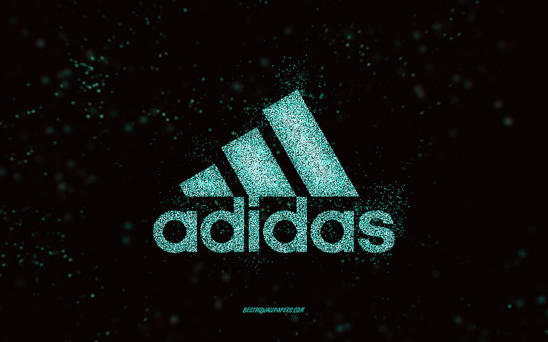 Logotipo de brillo, negro, logotipo de adidas, arte brillo adidas, Fondo de pantalla HD | Peakpx