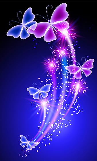 Abstract Butterflies, colorful vector, purple pink, HD phone wallpaper ...