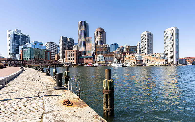 Boston Skyline Maryland USA 2021 City, HD wallpaper