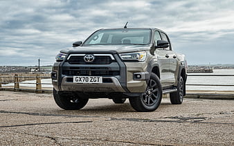 Toyota Hilux Invincible X Double Cab SUVs, 2021 cars, UK-spec, 2021 Toyota Hilux, japanese cars, Toyota, HD wallpaper