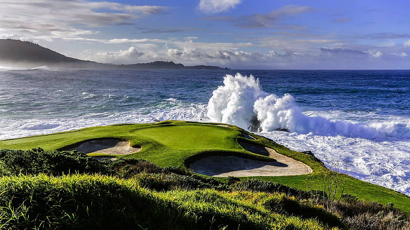 Then and Now: 100 Years of Pebble Beach, Ocean Golf, HD wallpaper