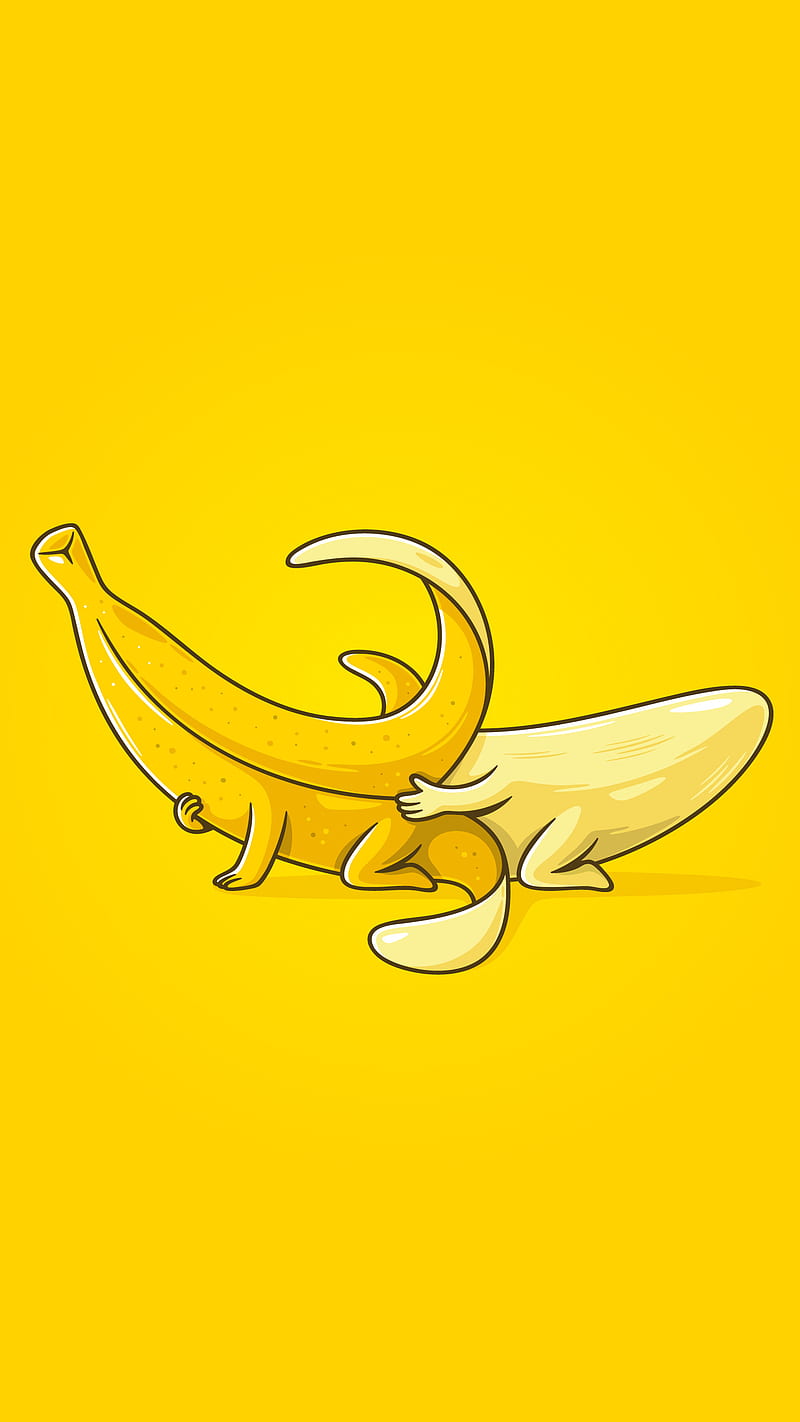 Yellow Bana-nana, banana, HD phone wallpaper