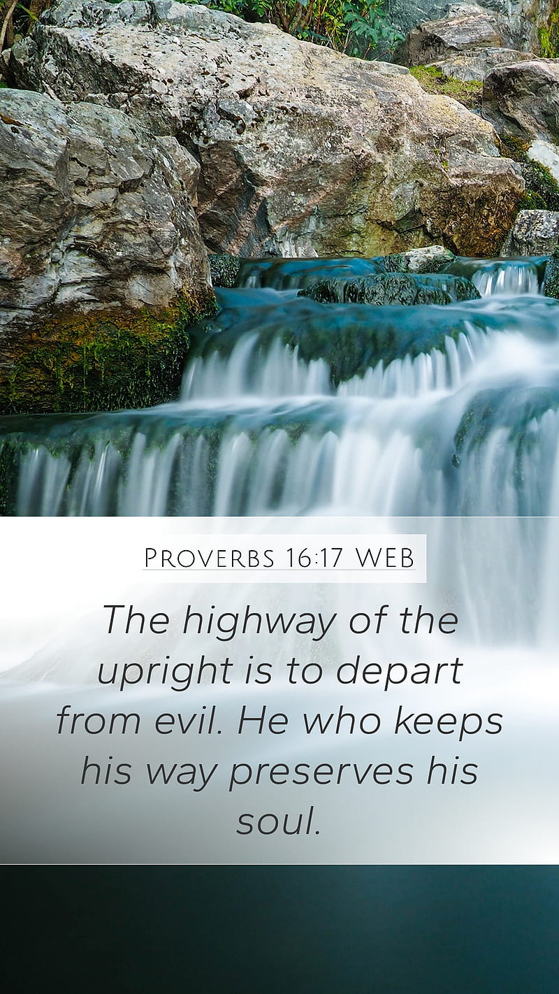 Proverbs 16:17 WEB Mobile Phone - The highway of the upright is to depart from, Brainy Quotes, HD phone wallpaper