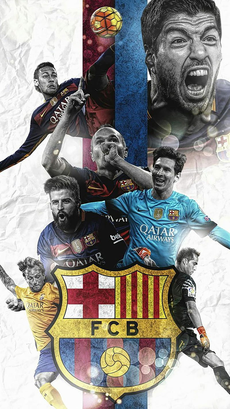 Barcellona, calcio, pelota, HD phone wallpaper