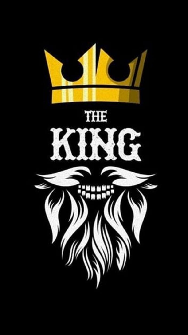 The King, gold, logo, HD phone wallpaper | Peakpx