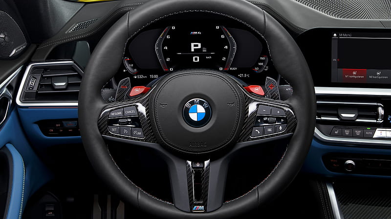 BMW M4 Competition 2020 Interior, HD wallpaper