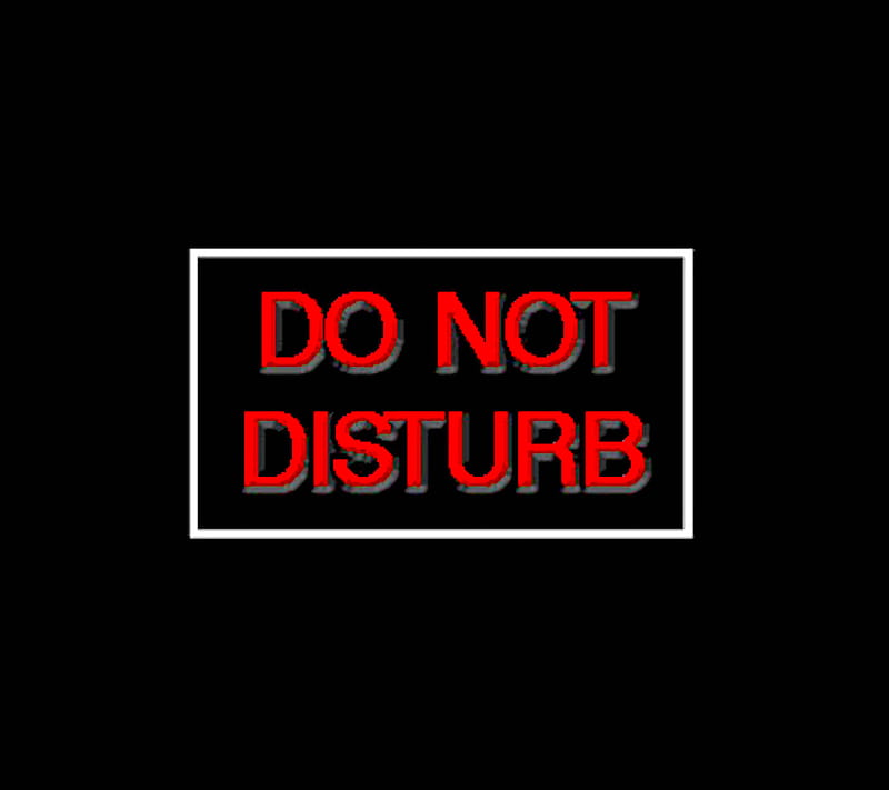 Do Not Disturb Black Door Sign transparent PNG - StickPNG