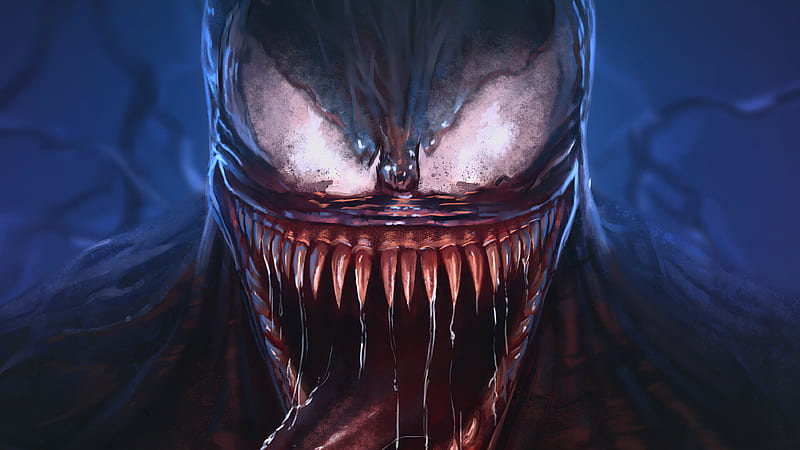 Venom artwork, venom, superheroes, digital-art, artwork, artstation, HD wallpaper