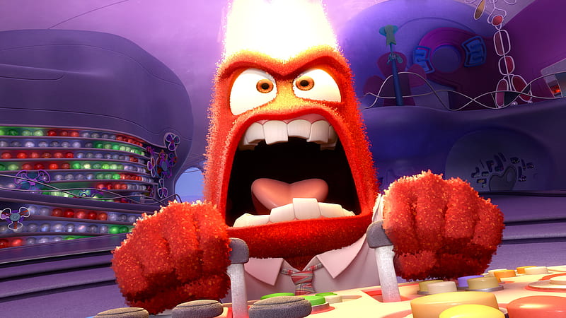 Inside Out Anger, pixar, disney, movies, inside-out-anger, animated-movies, HD wallpaper