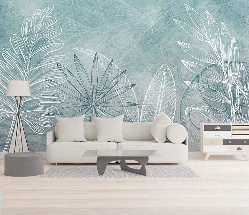 WANGC Watercolor Tropical Leaf Wall Mural 3D Simple Hand Painted Living Room  Bedroom Background Home Decor 350Cm(W) X245Cm(H) /  X  inches :  Tools & Home Improvement, HD wallpaper | Peakpx