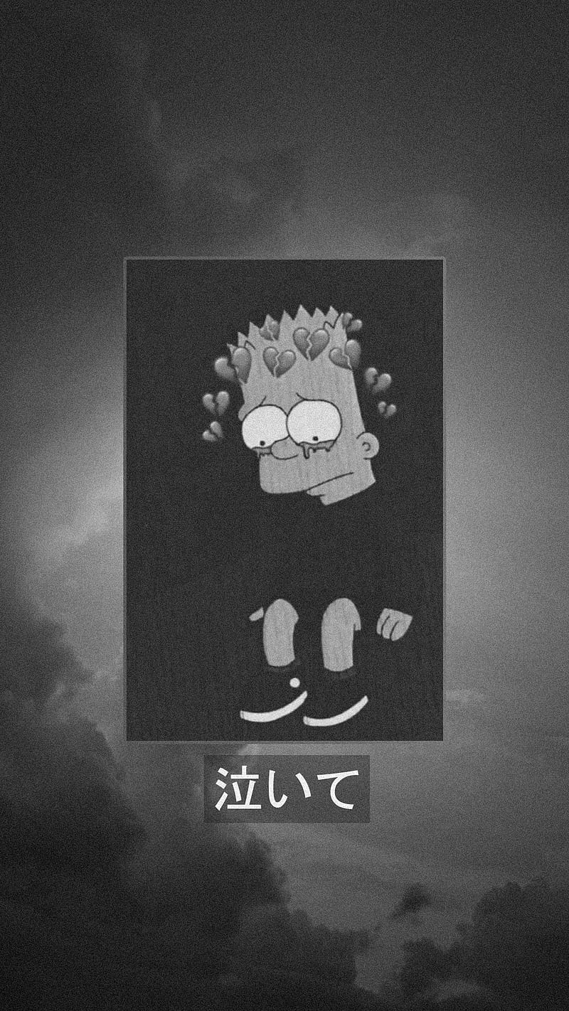 Melhores fotos de Bart Simpson triste 