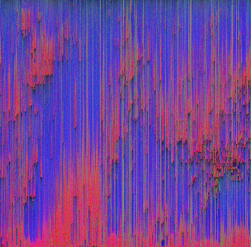 glitch, distortion, lines, interference, abstraction, HD wallpaper