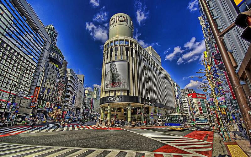 Shibuya, street, Tokyo, R, modern buildings, Asia, japan, HD wallpaper