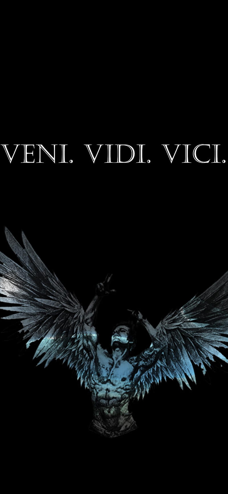 Veni vidi vici  Modern graphic art Ancient greek sculpture Aesthetic art