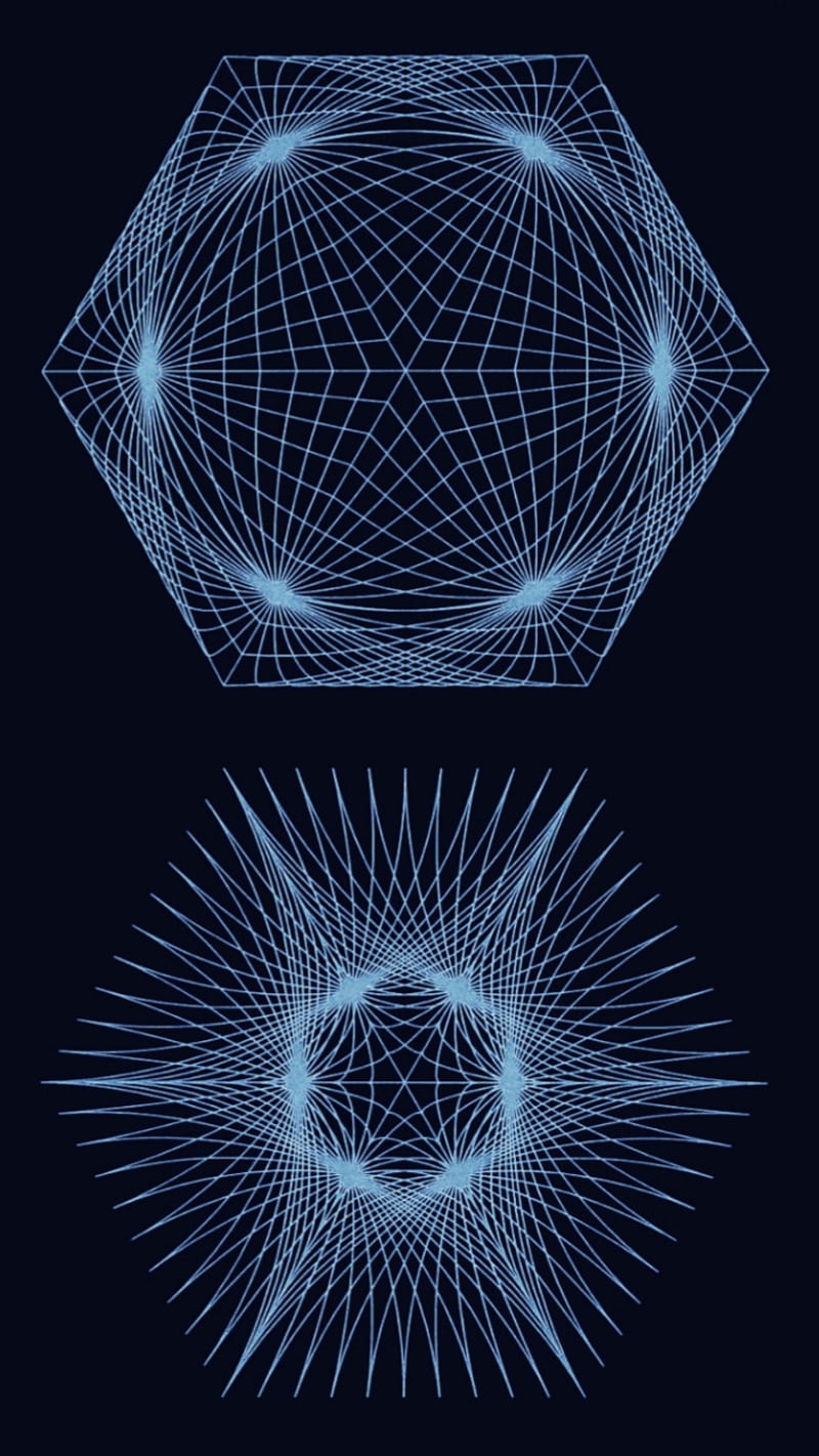 The Blue Cubic Webs, cube, cubes, geometric, geometrical, spider, HD phone wallpaper