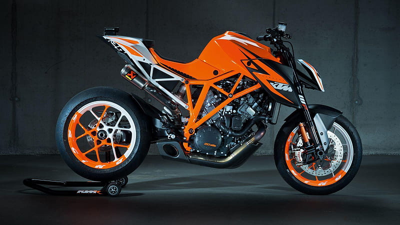 Orange Black 1290 Super Duke Concept KTM, HD wallpaper