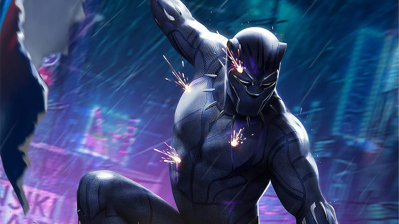 Black Panther New Artwork , black-panther, superheroes, artwork, HD wallpaper
