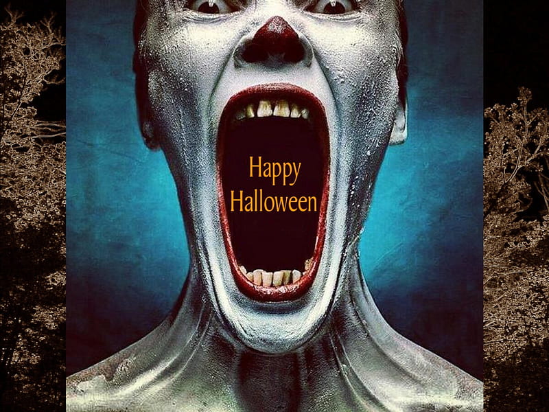 Happy Halloween04, american horror story season 4, poster, horror, halloween, HD wallpaper