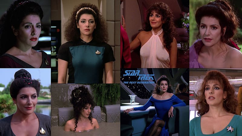 Deanna Troi, Marina Sirtis, TNG, Star Trek The Next Generation, Counselor Troi, HD wallpaper