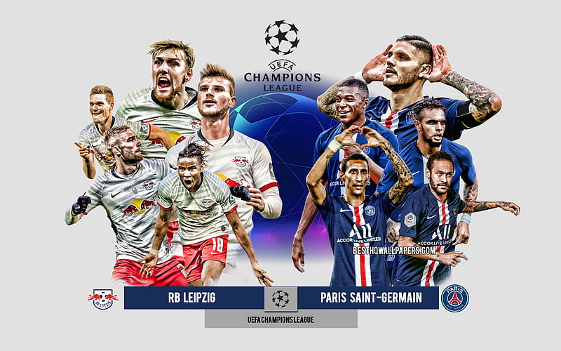 RB Leipzig vs PSG, Group H, UEFA Champions League, Preview, promotional materials, football players, Champions League, football match, RB Leipzig, PSG, HD wallpaper