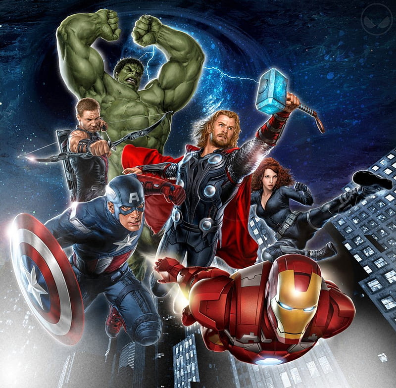 The Avengers Assemble, thor and ironman, the avengers, hulk and thor, HD wallpaper