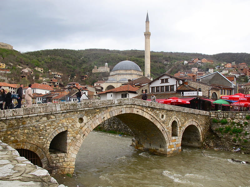 Stone Bridge, prizren, kosova, bridge, stone, HD wallpaper