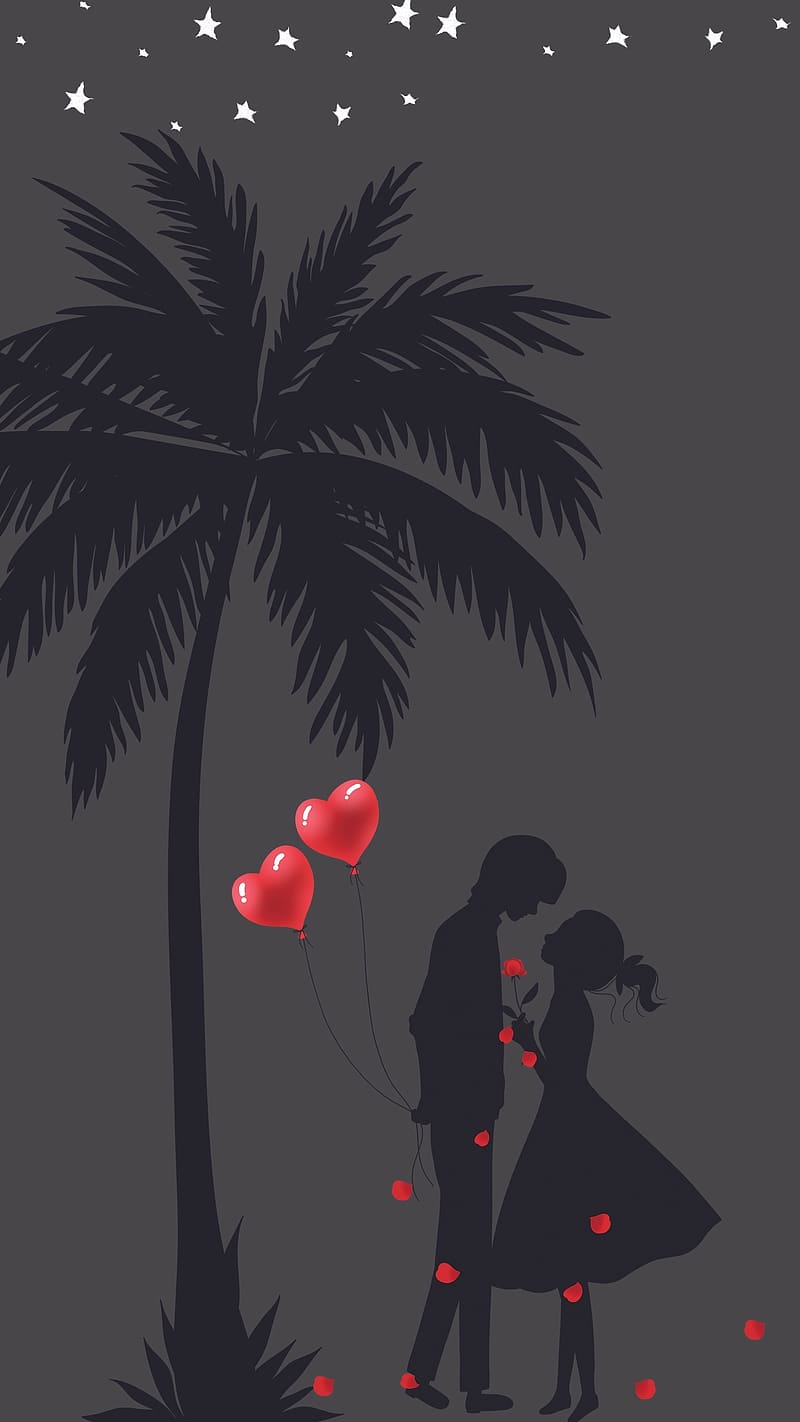 Love Wale, Red Heart Balloons, red heart, balloons, care, affection, HD phone wallpaper