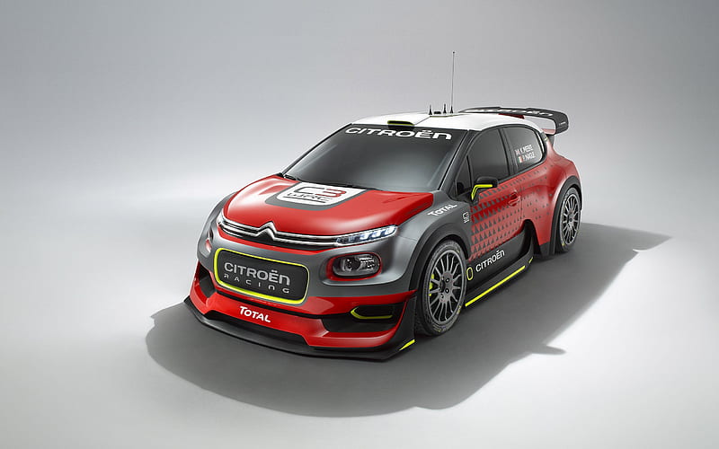 Citroen C3, 2016, WRC, rally, tuning Citroen, sport car, HD wallpaper