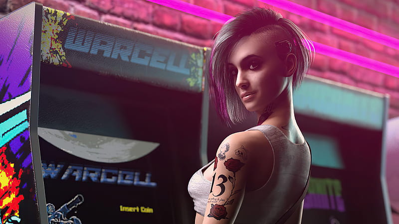 Wallpaper cyberpunk, art, wallpapers, cyberpunk 2077, Judy, Judy Alvarez  for mobile and desktop, section игры, resolution 1920x1080 - download