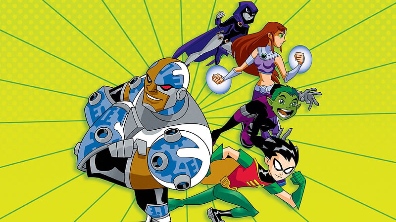 Teen Titans, DC Comics, Raven (DC Comics), Cyborg (DC Comics), Starfire (DC Comics), Robin (DC Comics), Dick Grayson, Beast Boy, HD wallpaper