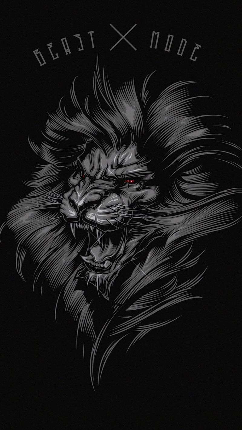 Lion , roar, angry, face, terror, HD phone wallpaper