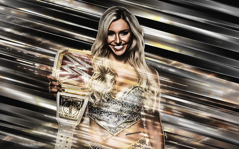 Charlotte Flair, WWE Art, American Wrestler, USA, Ashley Elizabeth Fliehr, World Championship Wrestling, HD wallpaper