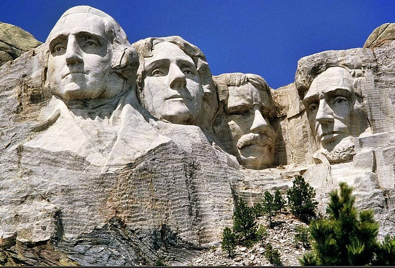 Mount Rushmore, architecture, monuments, outdoors, mountains, HD wallpaper